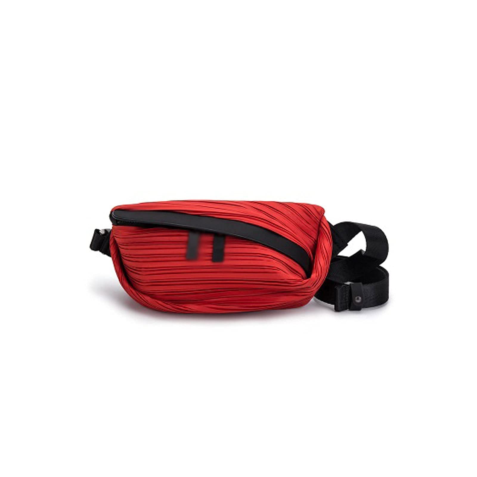 **Waterproof Waist Fanny Pack for Women & Men - QZH Fashion Crossbody Bum Bag Belt, Travel Hip Bag with Adjustable Strap (Red) - Perfect for Running, Hiking, Gym & Outdoor Activities**