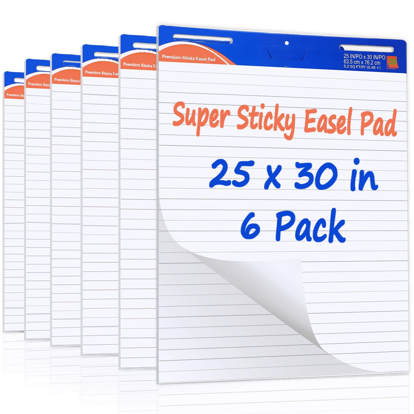 ReliThick 6-Pack Sticky Easel Pads 25