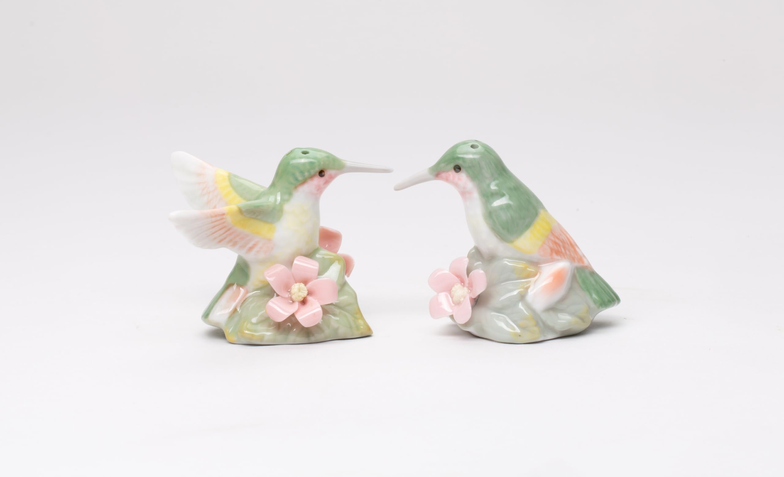 Hummingbird Salt and Pepper Shakers Set - Elegant Ceramic Bird-Shaped Spice Dispensers for Kitchen & Dining Table Decor | Perfect for Home, Restaurant, and Gift Giving