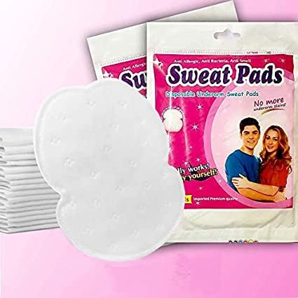 HETANSH ICON (10-Pieces) Disposable Underarm Sweat Pads - Strong Antiperspirant & Odor Control for Hyperhidrosis - Breathable Armpit Dress Shields for Women & Men - Perfect for Workouts, Office & Formal Wear