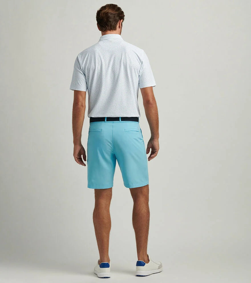 Peter Millar Men's 9 Inch Shackleford Performance Hybrid Shorts - Quick-Dry Golf & Casual Shorts with Stretch Comfort in Maya Blue | Perfect for Golf, Tennis & Summer Outdoor Activities