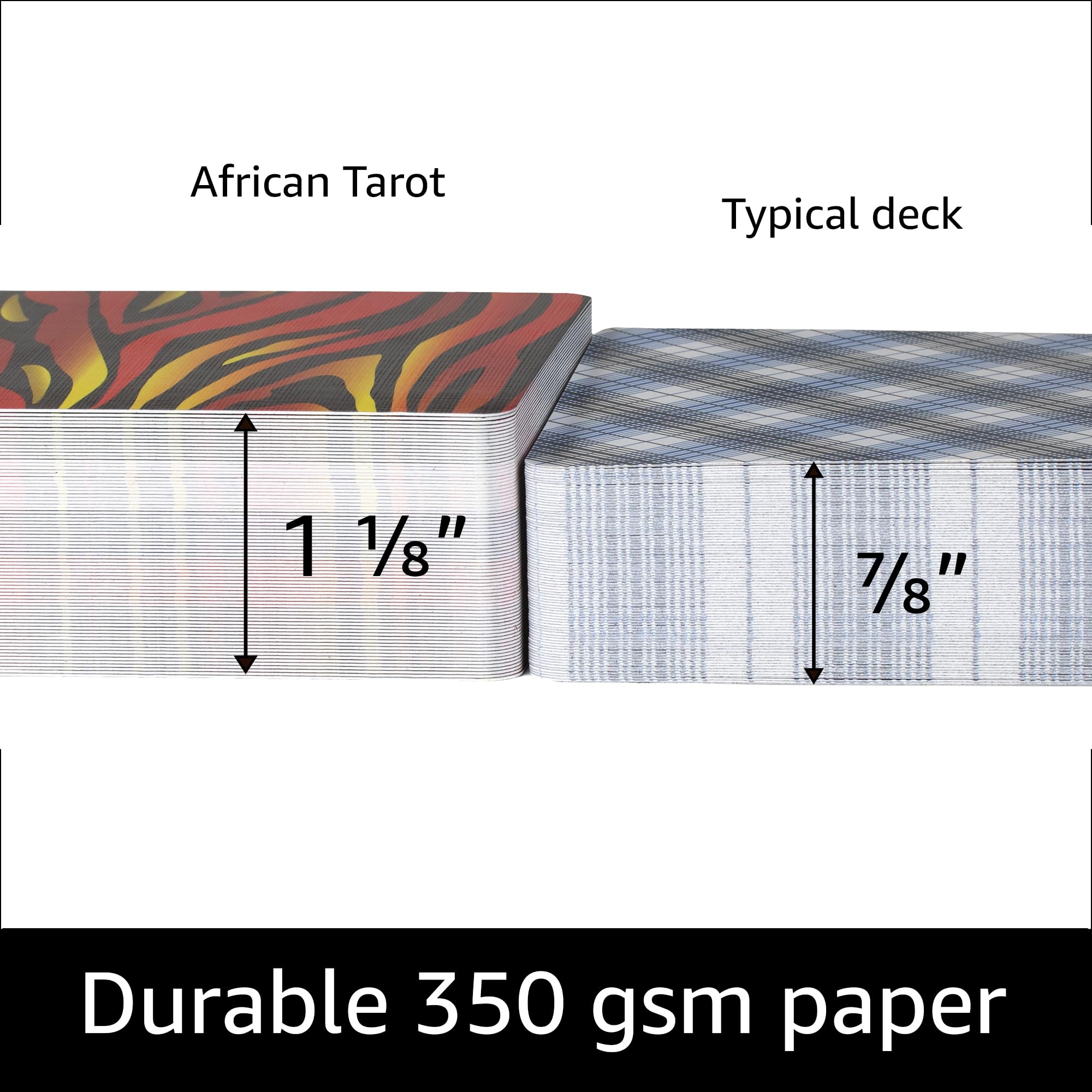 African Tarot Cards Deck with English Guidebook - 78 Cards for Divination, Spiritual Growth & Self-Discovery | Perfect for Beginners, Psychic Readings & Meditation Practices