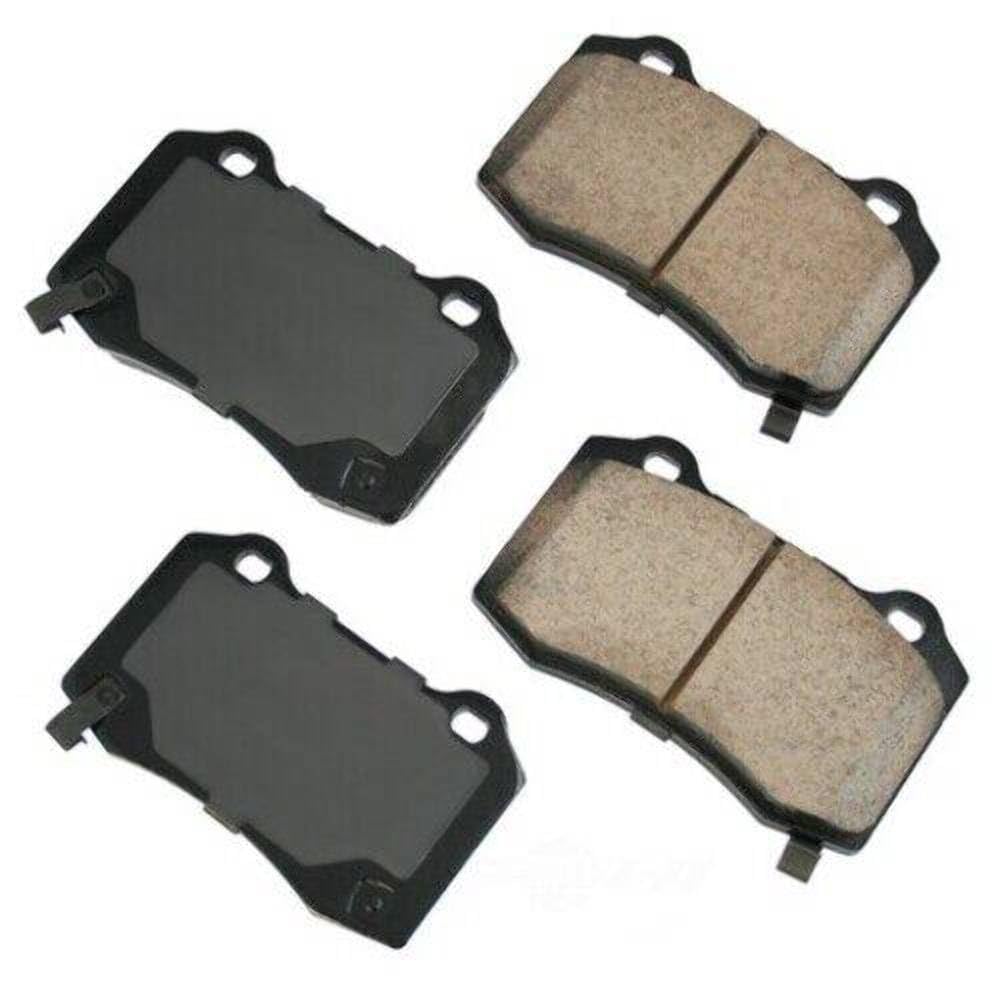 Akebono ASP1053 Ceramic Brake Pad Set - Low Dust, Quiet Performance - Perfect for Honda, Toyota, Nissan Sedans & SUVs - Ideal for City Driving & Highway Commuting