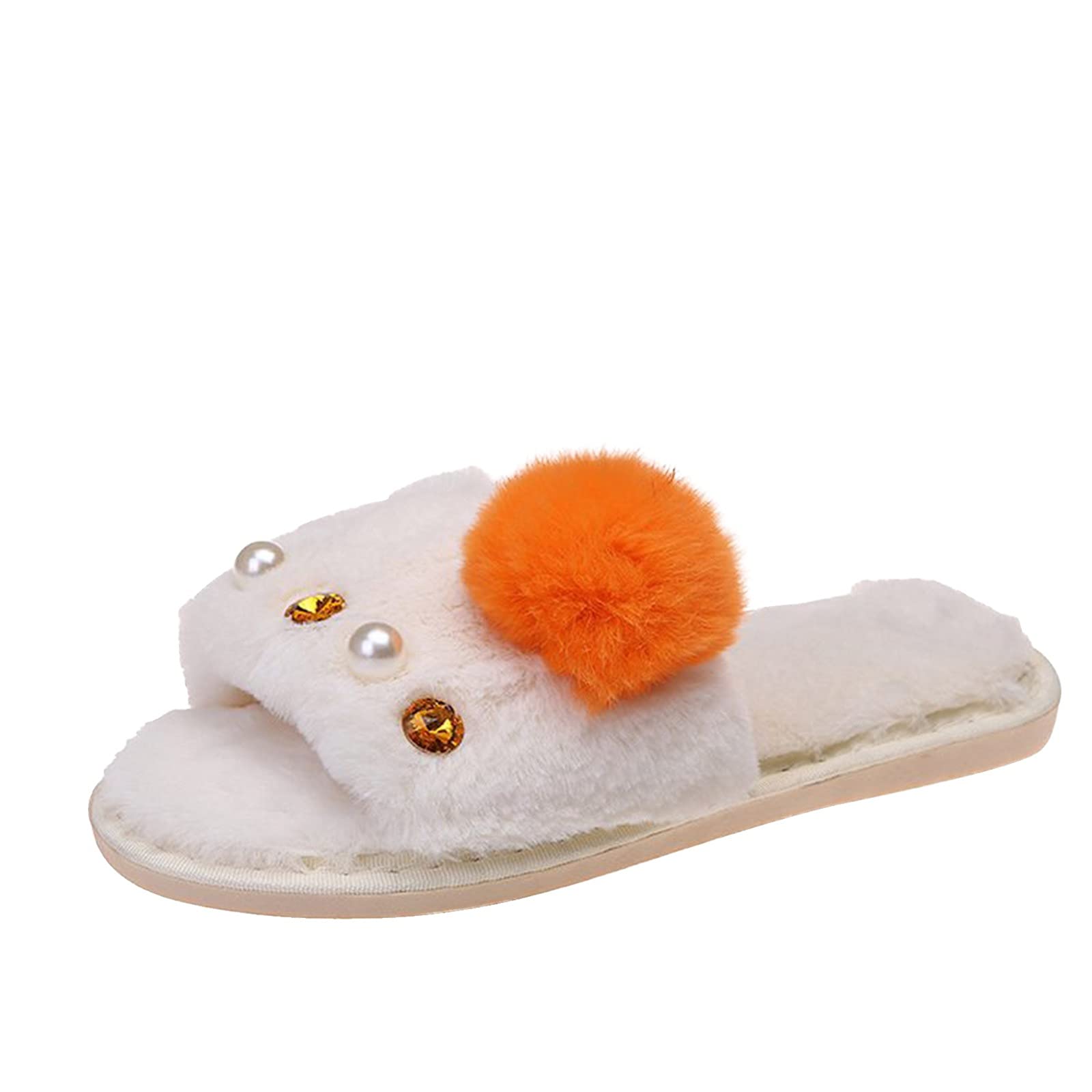 Breathable Women's Casual Slippers - RUIY Bulb Color Outdoor Shoes, Fashion Puppy Design, Size 8 - Perfect for Home, Office, and Light Outdoor Activities