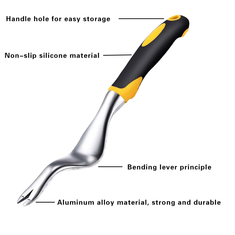 Manual Hand Weed Puller Tool - Ergonomic Weeding Tool for Garden, Farm & Lawn | Efficient Weed Removal & Transplanting | Perfect Gardening Gift for Men & Women | Ideal for Home Gardens, Farms & Landscaping