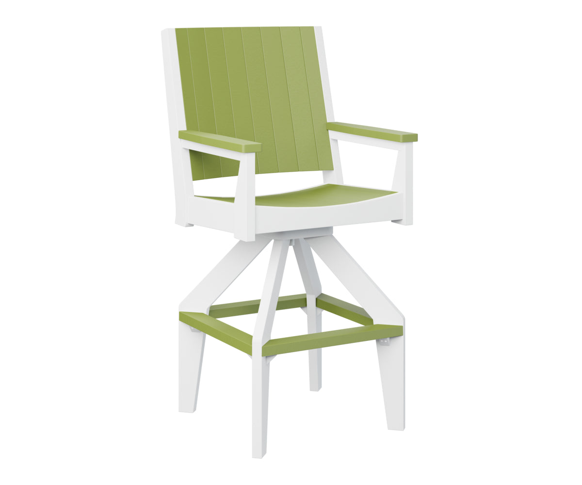 Berlin Gardens Mayhew Chat Swivel XT Chair - Outdoor Patio Conversation Chair with 360° Swivel Base, Weather-Resistant for Deck, Garden & Poolside Relaxation