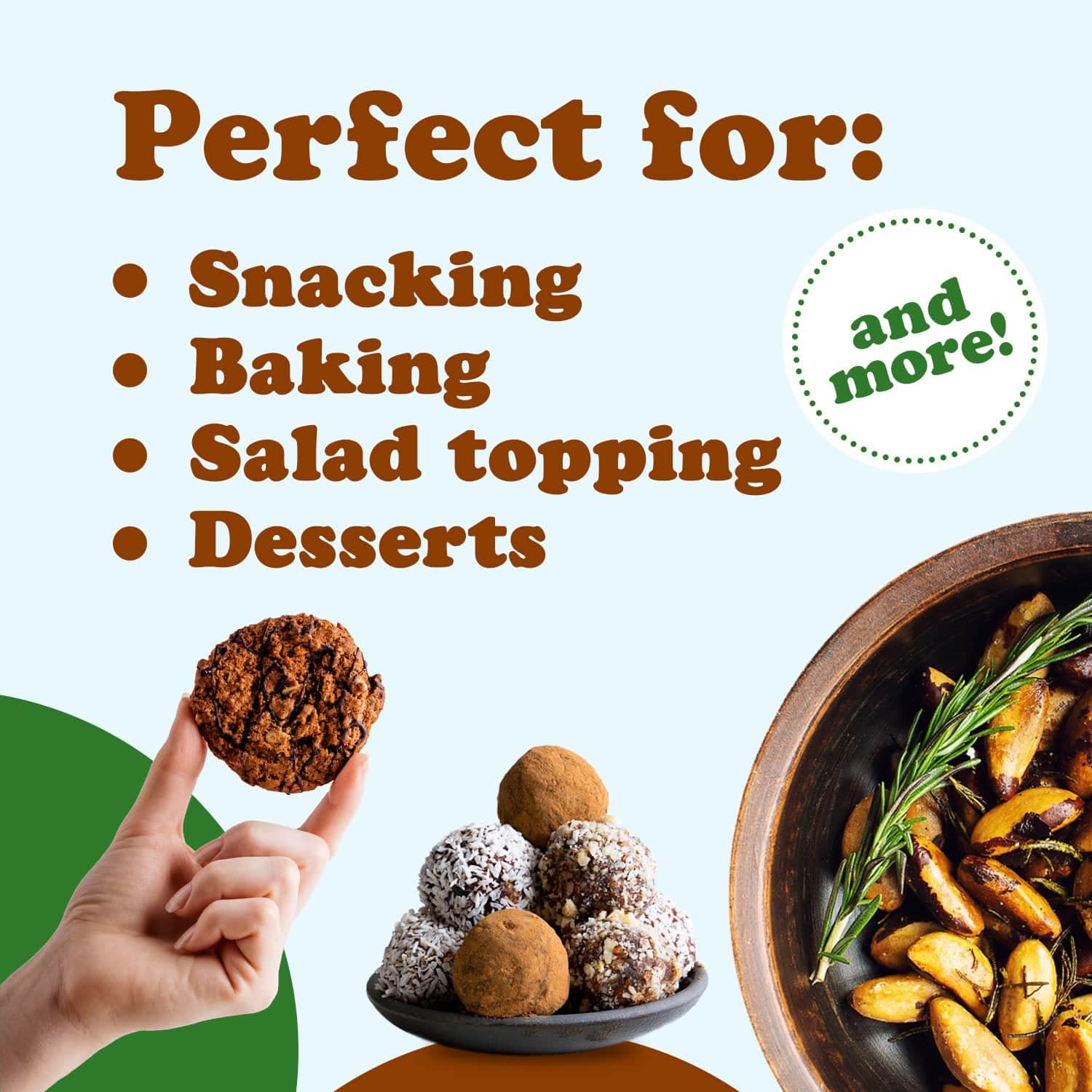 Organic Brazil Nuts 18 lbs - Raw, Shell-Free, Unsalted, Non-GMO, Kosher & Vegan Certified - Keto & Paleo Friendly Bulk Snack - High in Selenium - Perfect for Trail Mix, Baking & Healthy Snacking