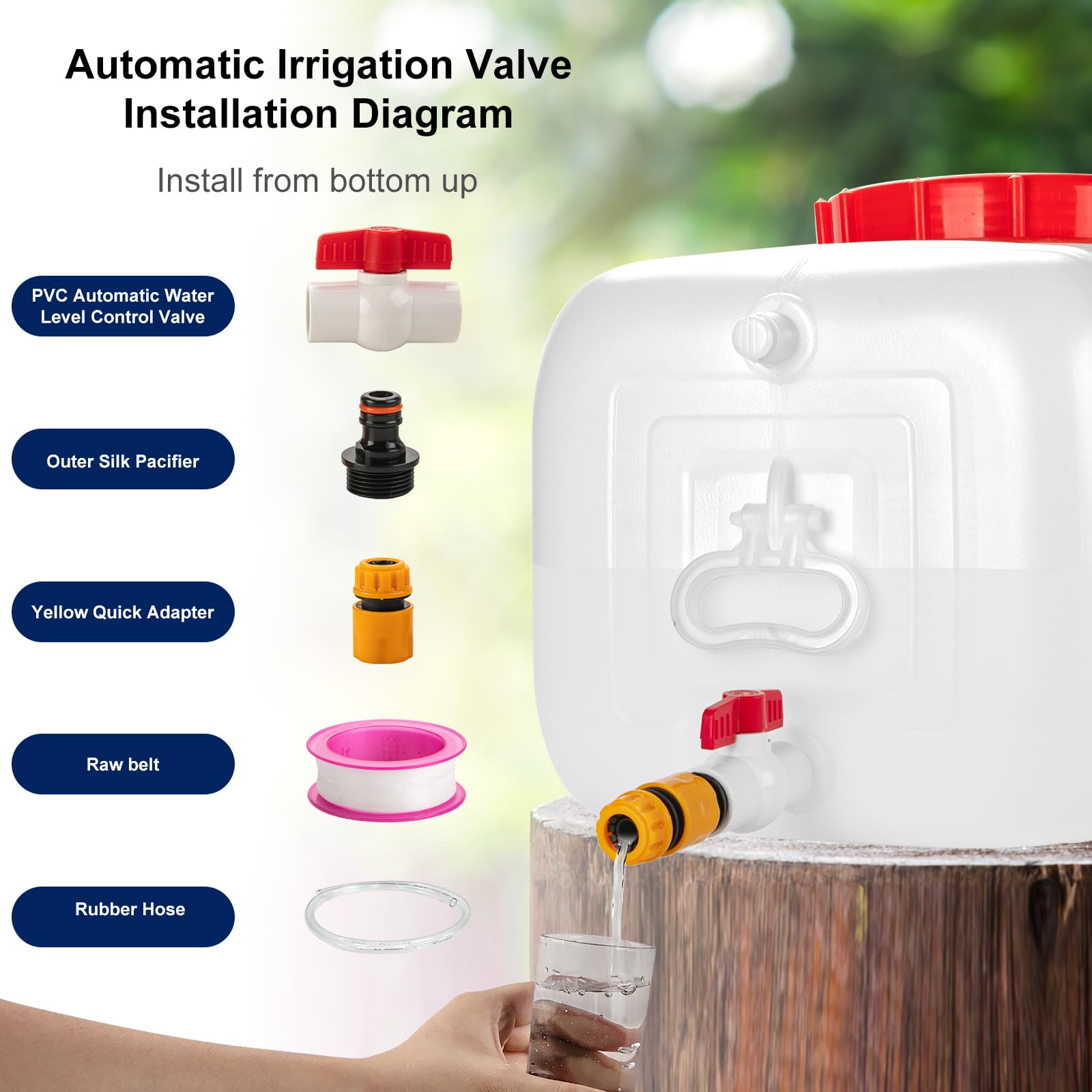 13.2 Gallon Water Storage Tank with Faucet - Portable Camping Water Container for Outdoor Hiking, RV Trips, Emergency Preparedness & Road Trips - 23.6 x 13 x 13.7 Inches - Ideal for Camping, Survival Kits & Off-Grid Living