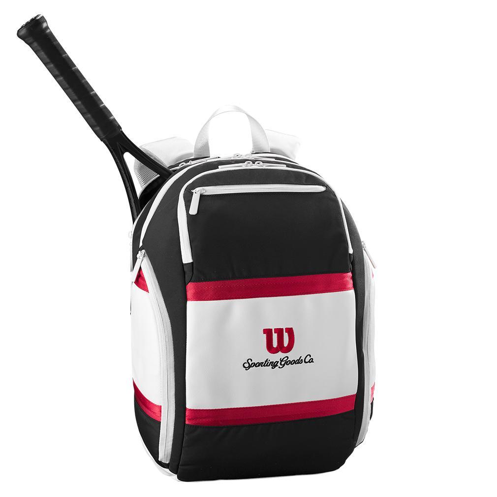 Courage Collection Tennis Backpack - Black & White | Durable Sports Bag for Tennis Players & Athletes | Perfect for Courts, Gyms & Travel