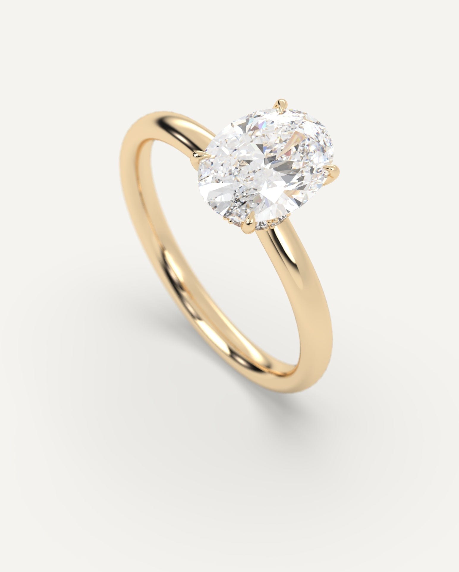 2 Carat Oval Cut Diamond Engagement Ring for Women - Elegant Solitaire Wedding Band, Perfect for Proposals, Anniversaries & Special Occasions