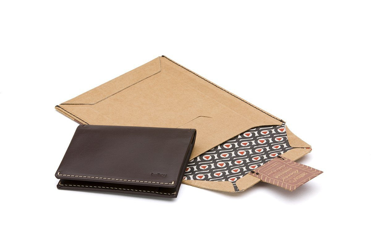 Bellroy Slim Sleeve Wallet - Ultra Thin Minimalist RFID Blocking Leather Wallet for Men - Perfect for Everyday Carry, Travel & Business Use