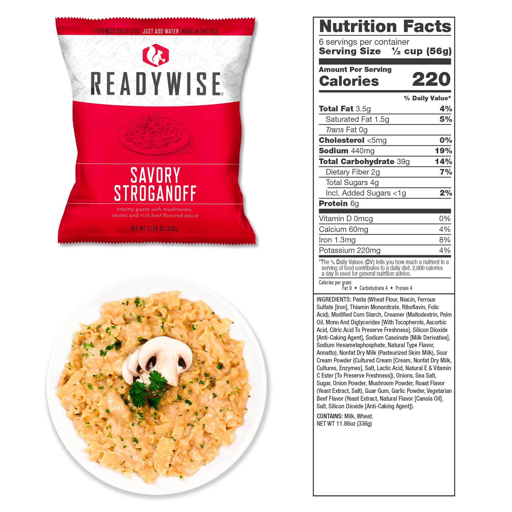 ReadyWise 84-Serving Emergency Food Bucket - Breakfast & Entree Meals for Camping, Hiking & Disaster Preparedness