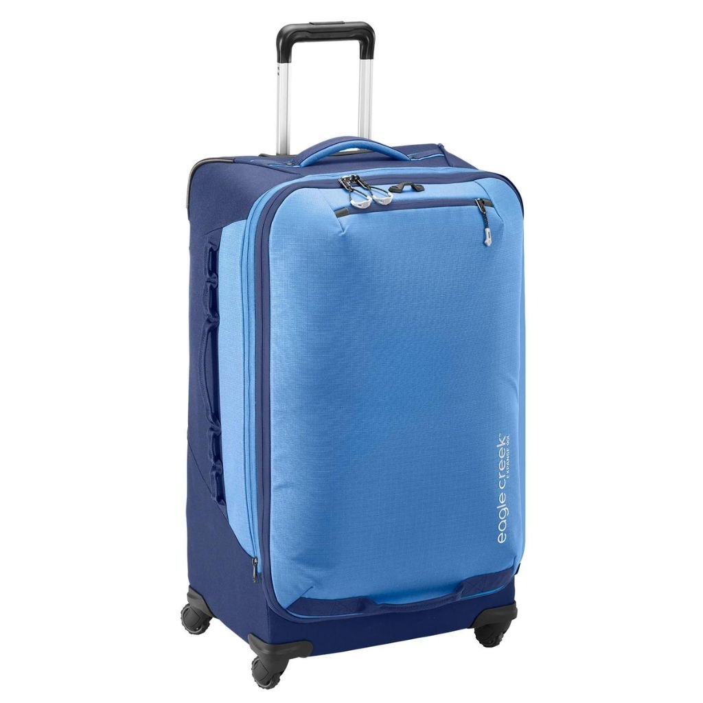 Eagle Creek Expanse 4 Wheel 75cm Large Spinner Luggage - Durable Expandable Suitcase for Travel, Pilot Blue | Perfect for International Flights, Business Trips & Family Vacations