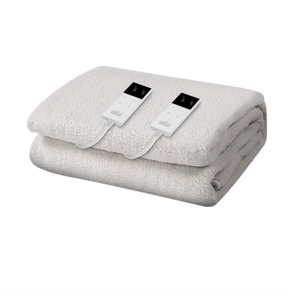 Premium Electric Blanket King Size - 9 Heat Settings, Fully Fitted for Ultimate Comfort | Warm Bedding for Cold Nights, Cozy Home & Winter Relaxation