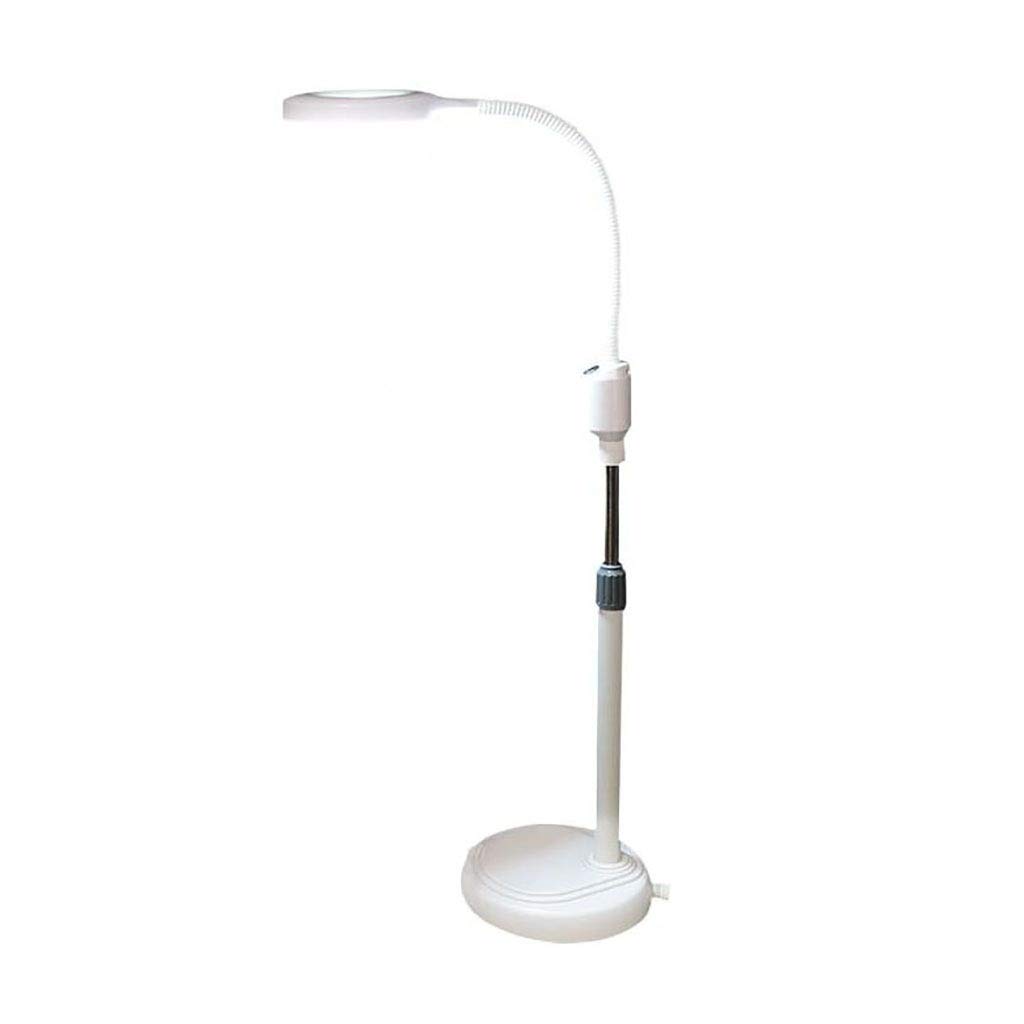**38W LED Beauty Salon Floor Lamp - Portable Cold Light Magnifying Lamp for Nail, Tattoo, Eyebrow & Surgery - Shadowless Vertical Lighting for Professional & Home Use**