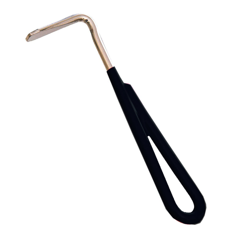 Hilason 5 1/2 Inch Hoof Pick with Comfortable Vinyl Coated Handle - Essential Grooming Tool for Horses, Ponies & Donkeys - Perfect for Stable, Barn & Trail Riding Care