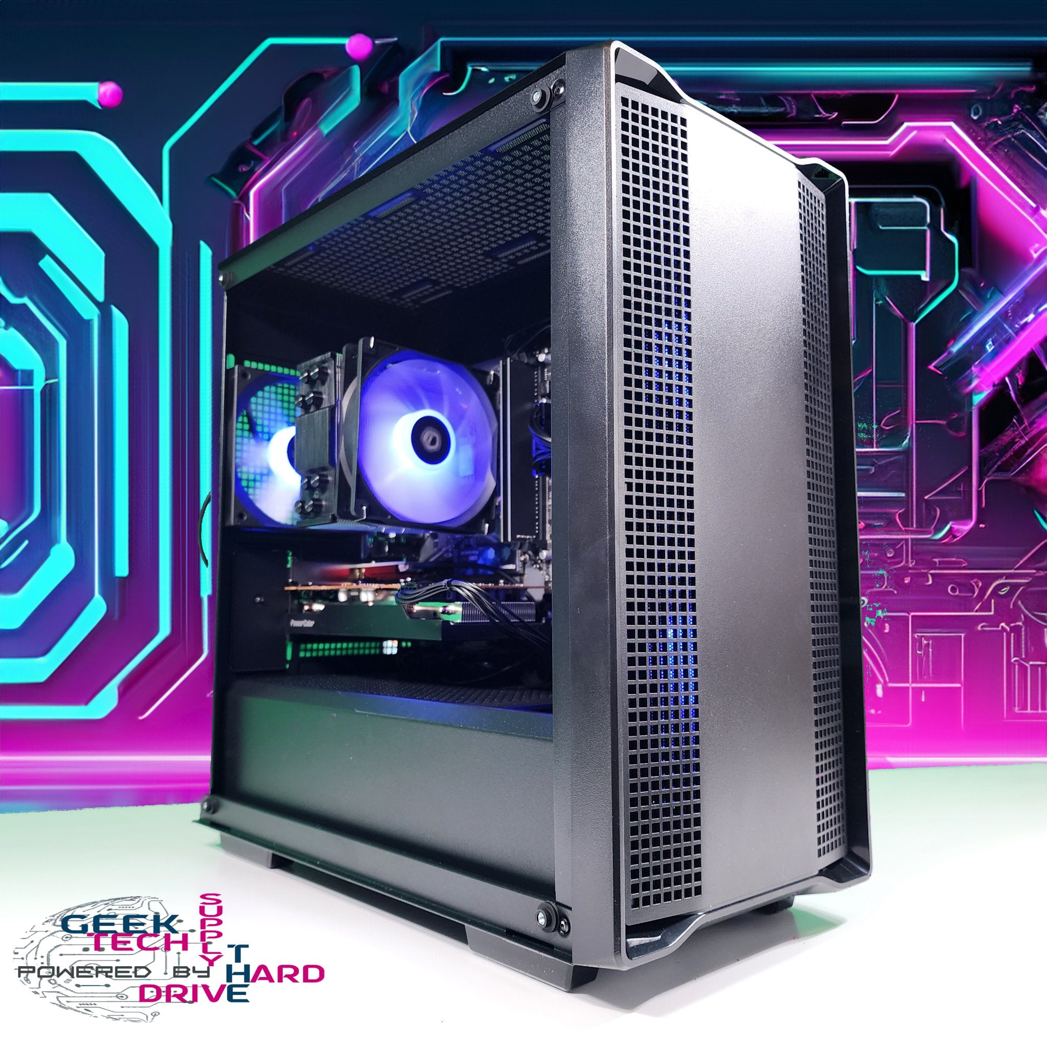 GTech Gaming PC - AMD Ryzen 3, 2TB SSD, NVIDIA GTX 1650, 64GB RAM, Black CC360 A520 Motherboard - Perfect for Esports, Streaming & High-Performance Gaming