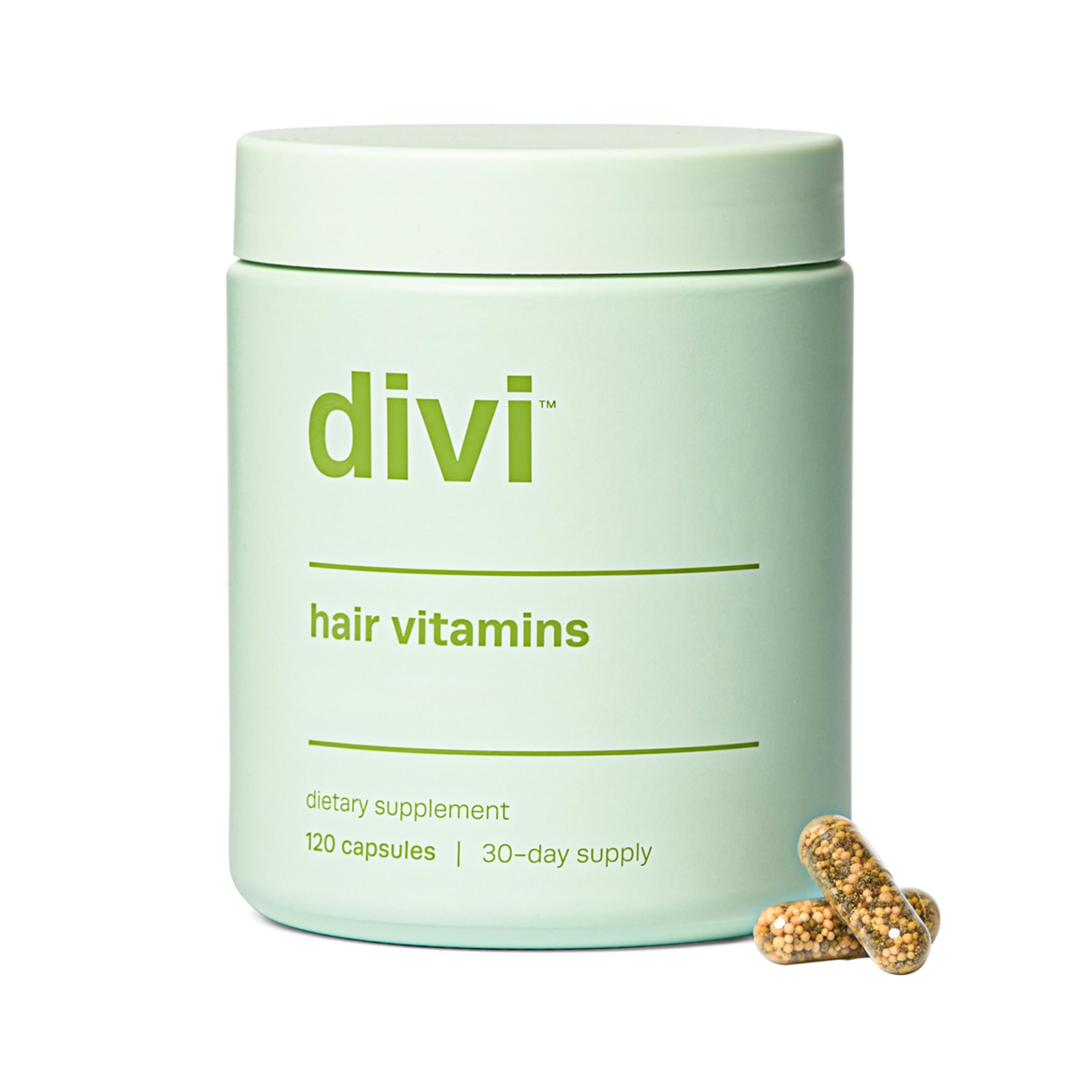 Divi Hair Growth Vitamins for Women & Men - Clean, Science-Backed Formula for Stronger, Healthier Hair & Scalp - 120 Capsules (30 Day Supply) - Perfect for Thinning Hair, Hair Loss & Daily Hair Care Routine