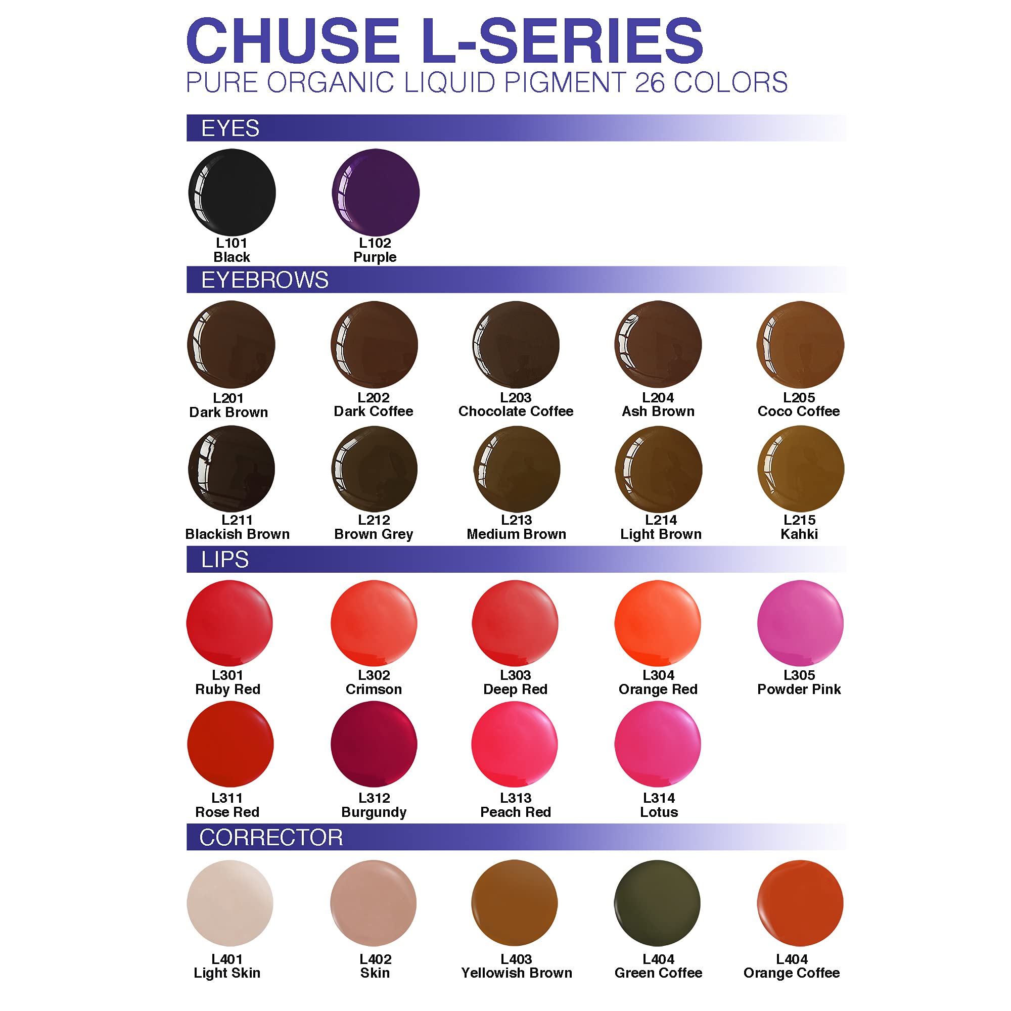 CHUSE PMU Lip Pigments 0.35oz/10ml - Long Lasting Ruby Red Lip Tattoo Ink for Permanent Makeup & Lip Blushing | Professional Tattoo Artist Supplies