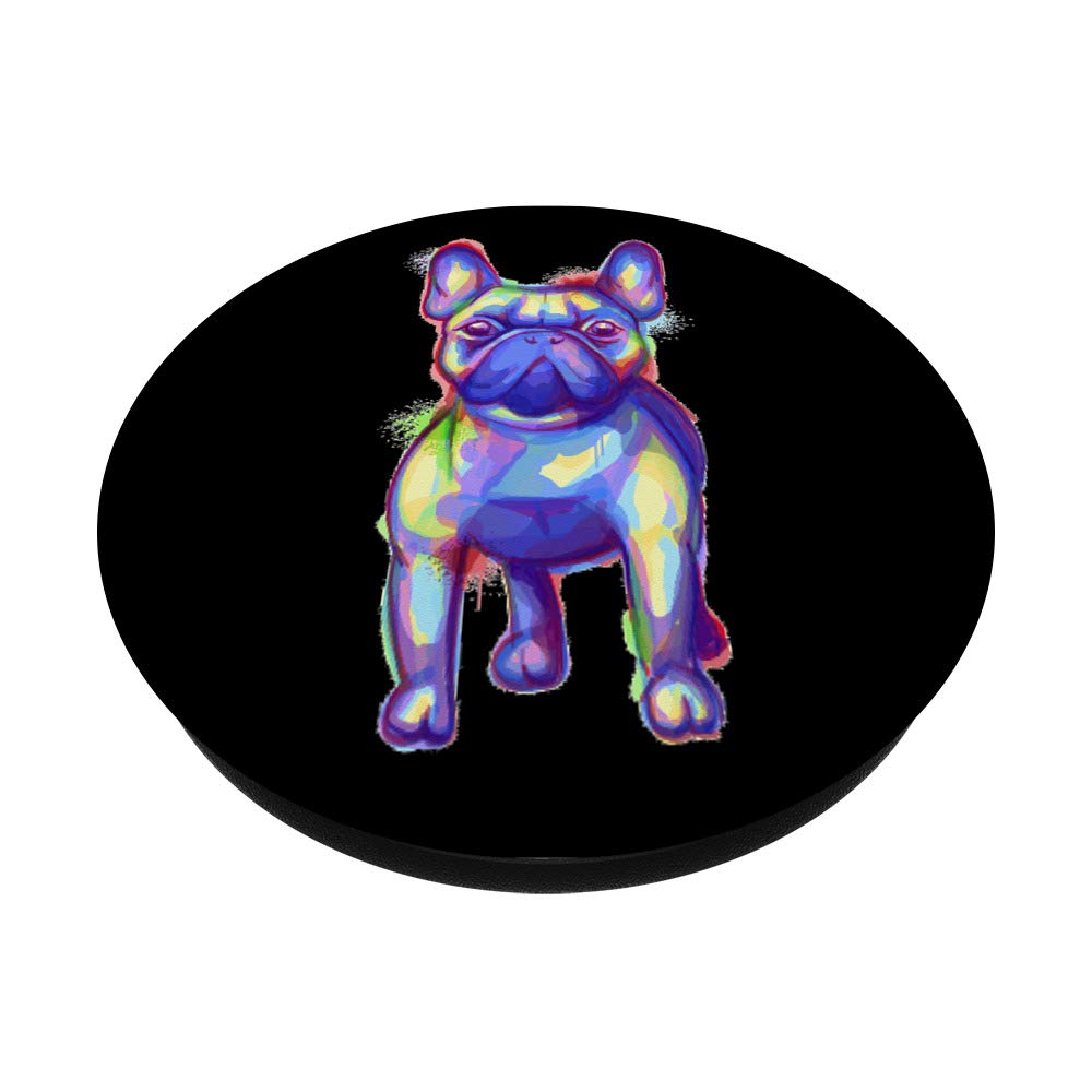 French Bulldog Watercolor Phone Case with PopSocket Grip & Stand - Cute Gift for Dog Lovers - Compatible with iPhone, Samsung & Tablets (Perfect for Daily Use, Travel & Work)