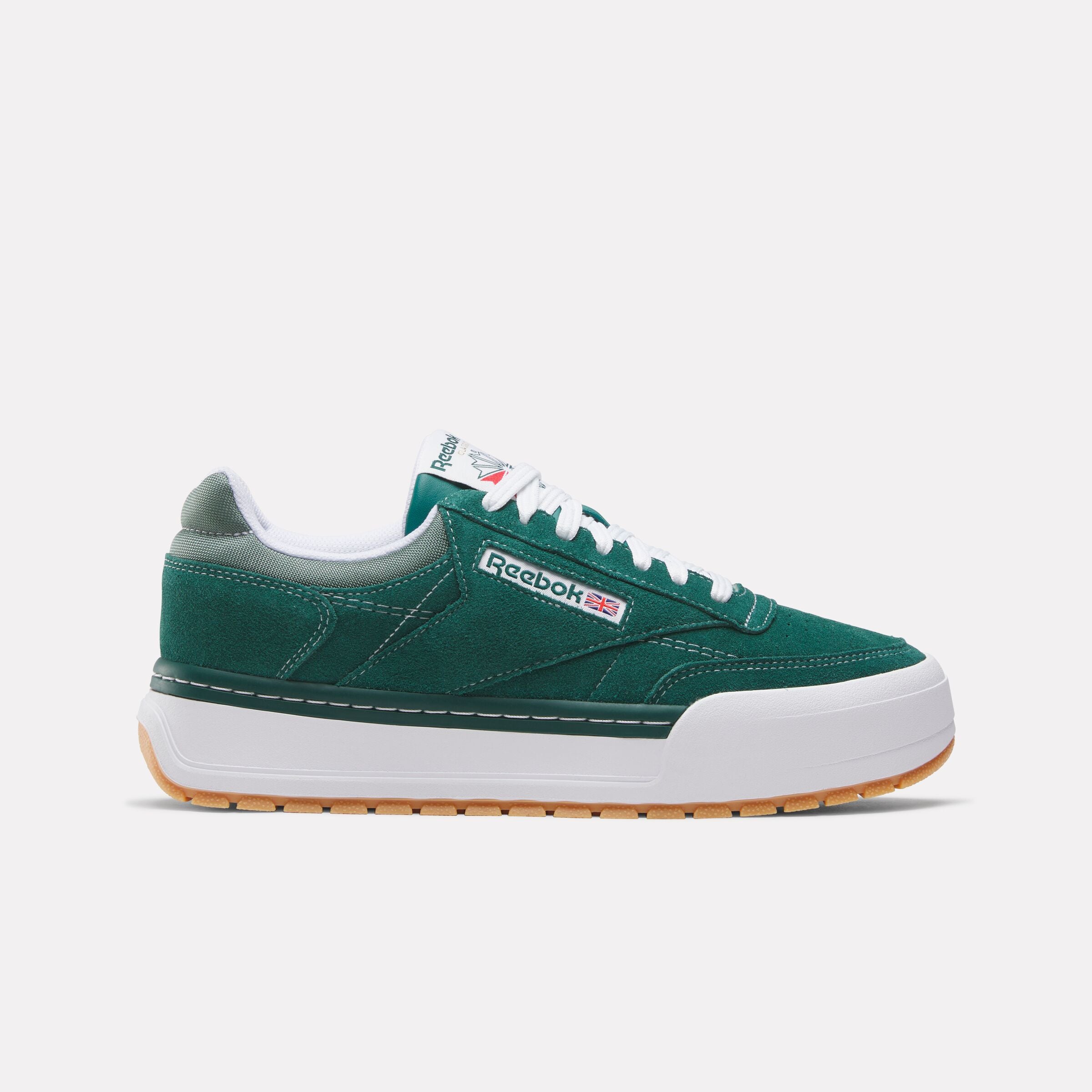 Reebok Club C Megacourt Sneakers - Collegiate Green/Escape Green - Vintage Tennis Shoes for Men & Women | Perfect for Casual Wear, Street Style & Retro Fashion