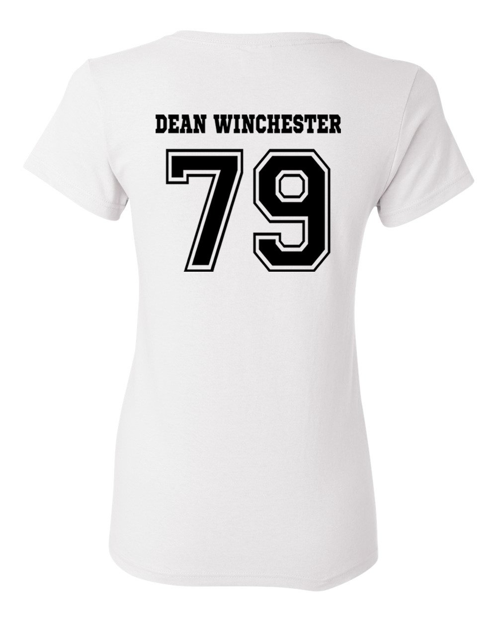 Supernatural Dean Winchester Women's V-Neck T-Shirt | RIVEBELLA Official | Soft Cotton TV Show Merchandise | Perfect for Cosplay, Halloween & Fan Gifts