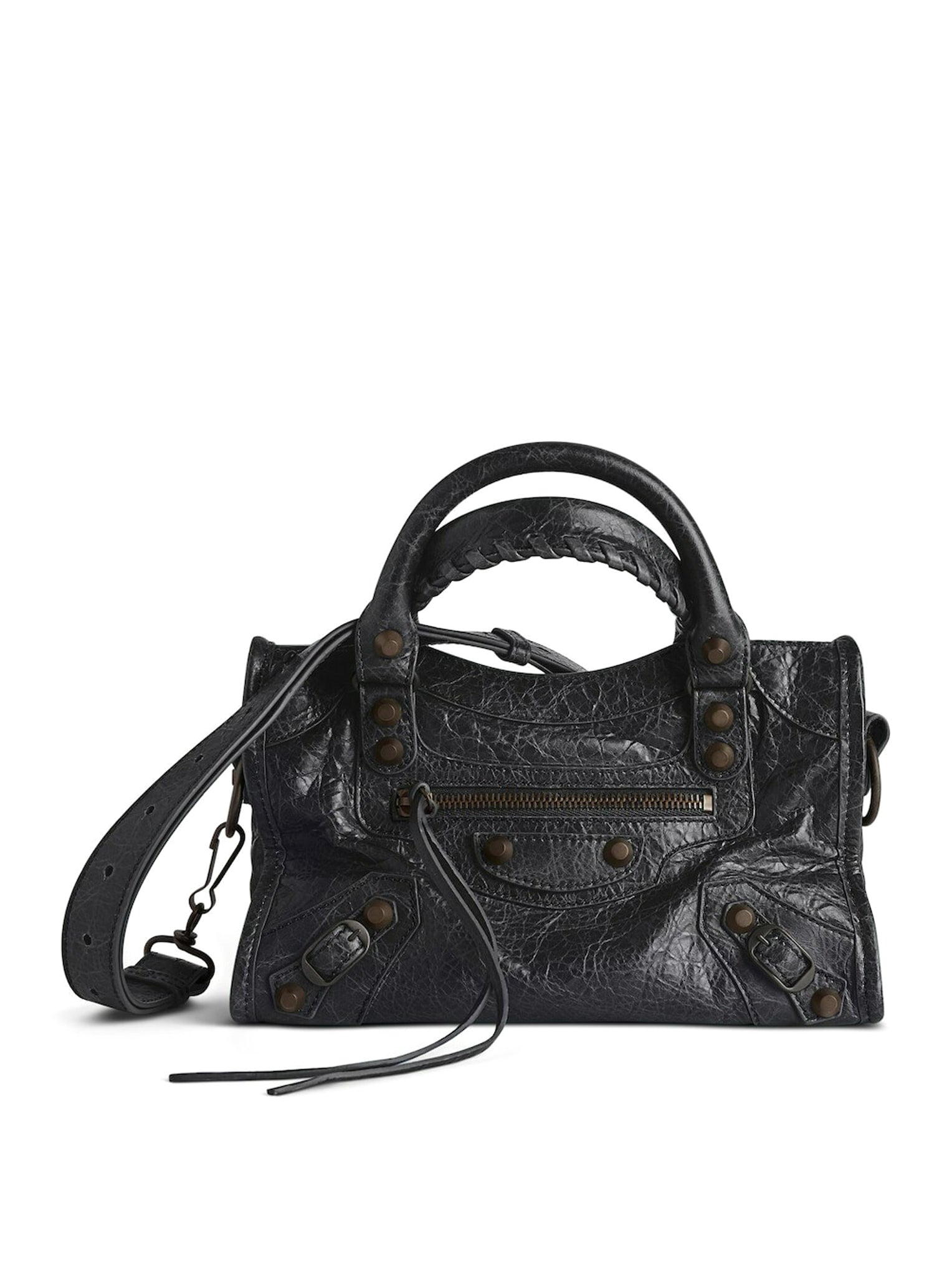 LE CITY MINI Women's Crossbody Bag - Stylish Black Leather Purse for Everyday Use, Work & Travel