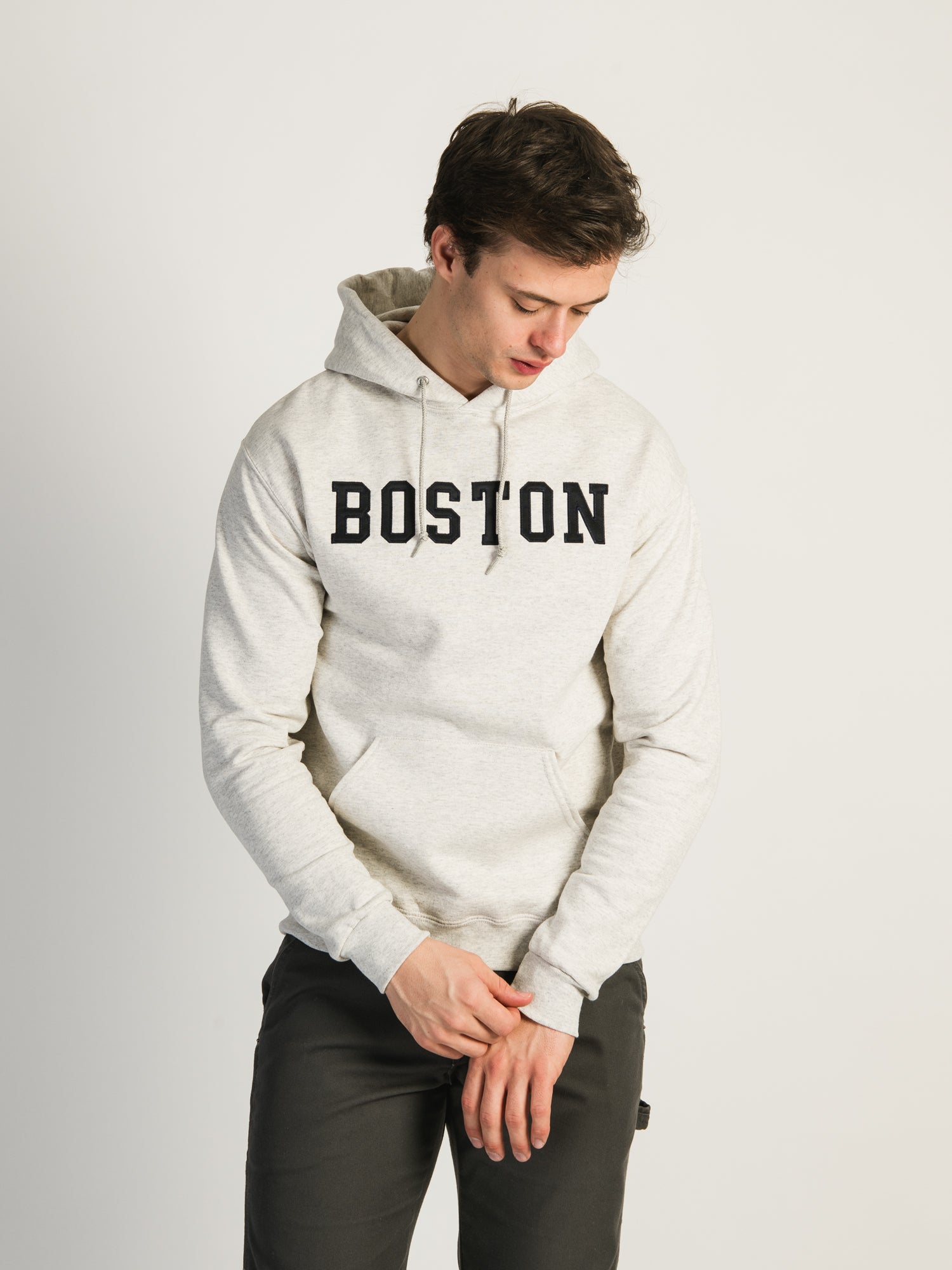 Boston Embroidered Hoodie for Men & Women - Cozy Pullover Sweatshirt with Stylish Design | Perfect for Casual Wear, Gym, and Outdoor Activities