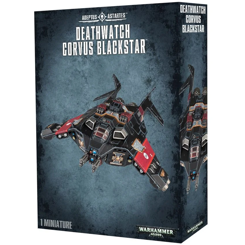 Warhammer 40K Deathwatch Corvus Blackstar Space Marine Transport - Tabletop Wargaming Miniature for Sci-Fi Battles & Collection Display