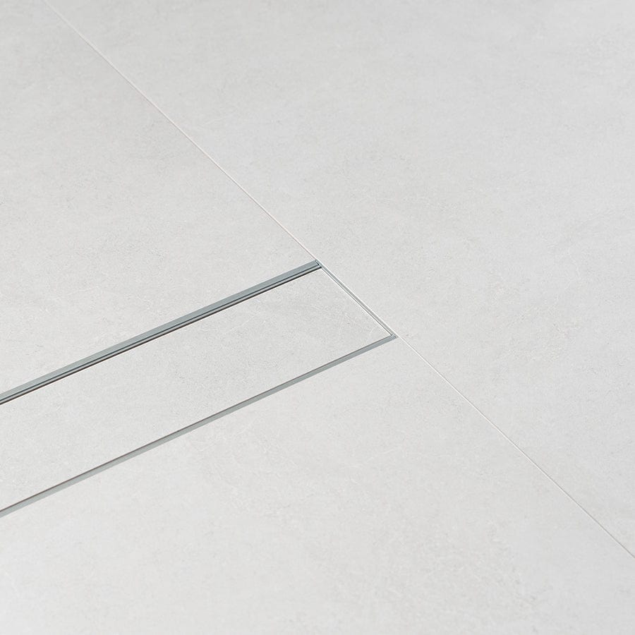 1M Brushed Silver Aluminum Floor Drain - Premium Bathroom & Shower Drain for Modern Homes - Ideal for Bathrooms, Showers, and Wet Rooms