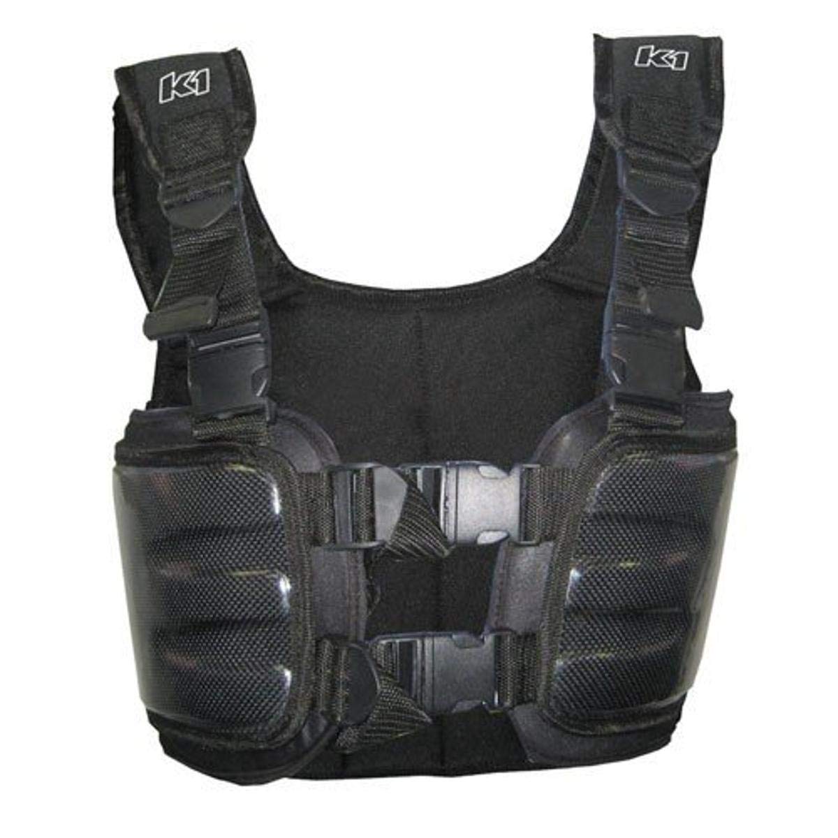 K1 Race Gear Carbon Fiber Racing Rib Vest - Lightweight & Durable (Black, XX-Small) for Karting, Motorcycle & Auto Racing Protection