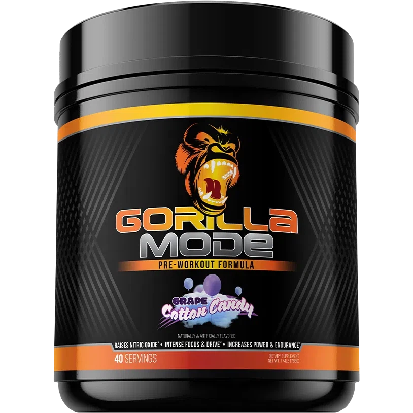 Gorilla Mind Gorilla Mode Pre-Workout Supplement - Boost Energy, Focus & Endurance for Intense Gym & Fitness Training