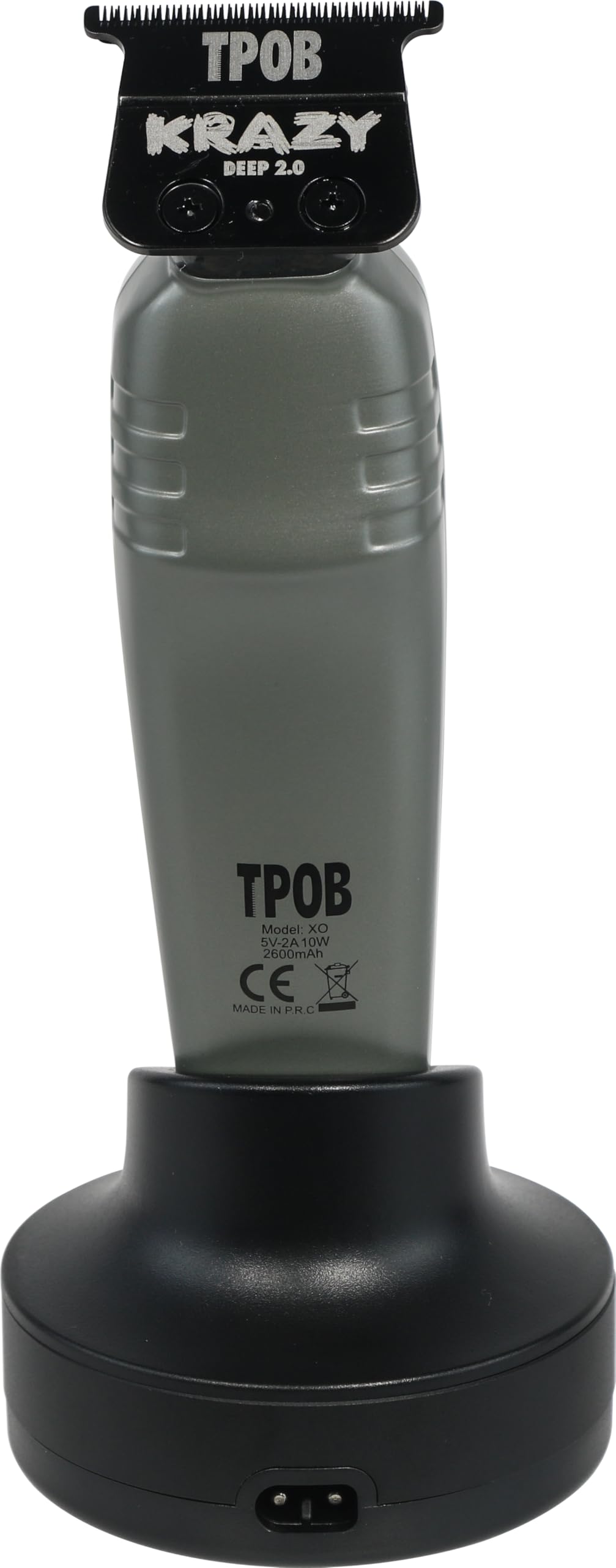 TPOB XO 7200 RPM Digital Brushless Motor Professional Hair Clipper & Trimmer Set for Men - Cordless Rechargeable Hair Cutting Kit with Metal Body (XO Trimmer Grey) | Perfect for Home Barbering, Beard Trimming & DIY Haircuts