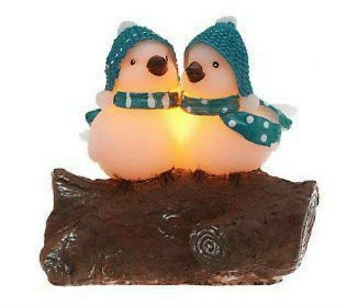 Flameless LED Candle Luminary with Wax Covered Birds on Branch - Home Decor with Timer for Romantic Dinner, Wedding Centerpiece & Cozy Living Room Ambiance