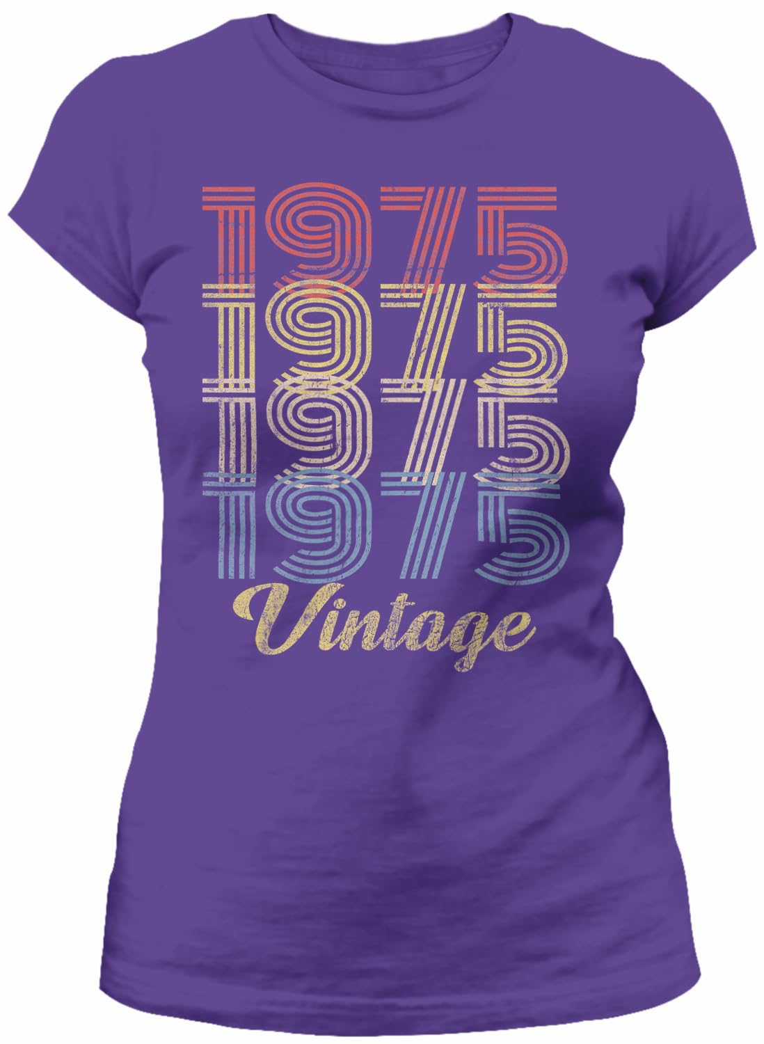 Vintage 1975 Retro 50th Birthday T-Shirt for Women - Funny 50th Birthday Gift Idea - Perfect for Parties, Celebrations & Milestone Events