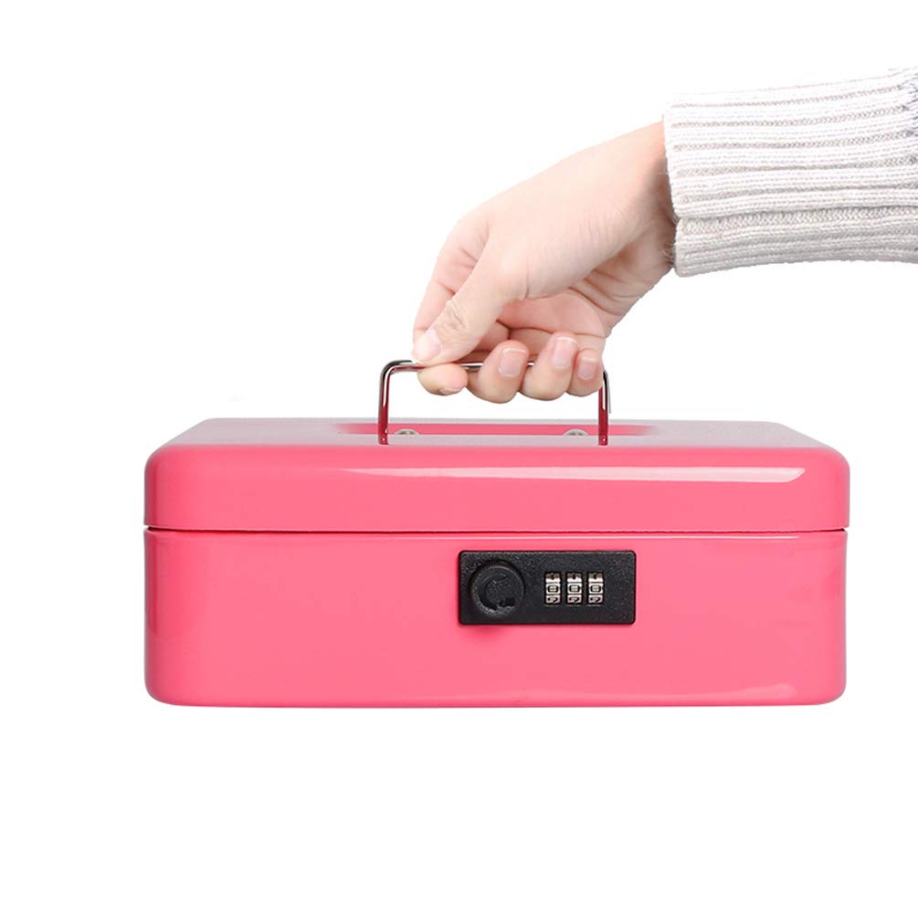 Secure Cash Box with Money Tray & Combination Lock - 9.8