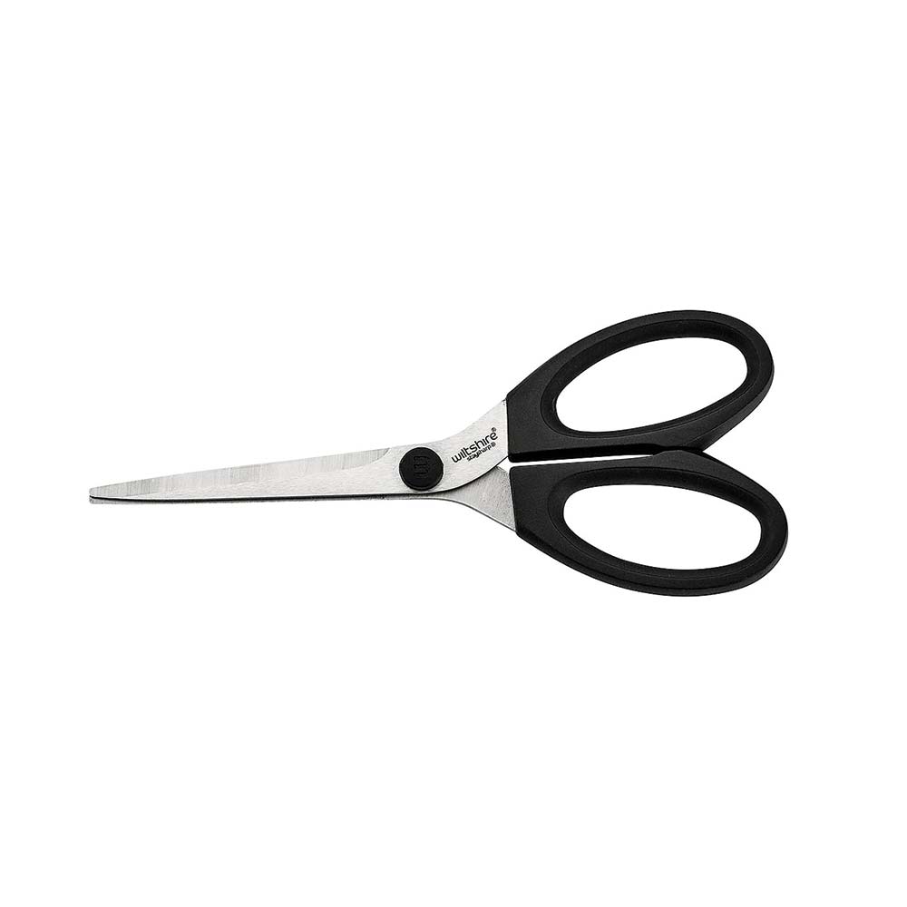 StaySharp Premium Stainless Steel Scissors - Ultra Sharp Blades for Crafting, Sewing, Office & Home Use - Ideal for Fabric, Paper, Cardboard Cutting