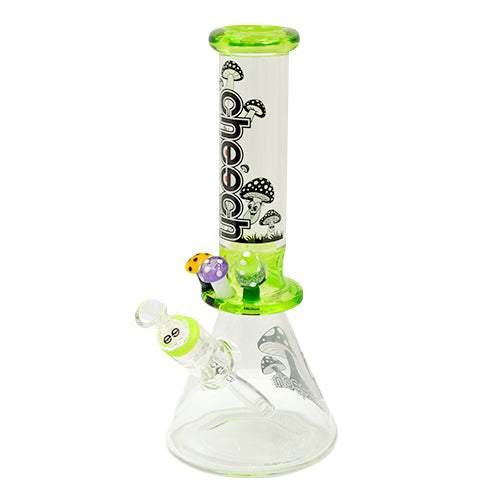 Premium Cheech Glass Mushroom Bong - Handmade Water Pipe for Smooth Smoking - Perfect for Home Use, Parties & Relaxation
