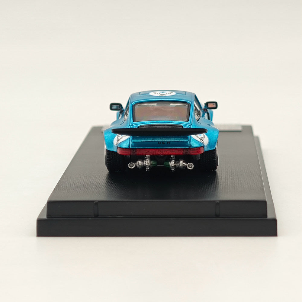 1/64 Scale Diecast Model Car - Porsche 911 Carrera RSR 3.0 Blue Collectible - KS R Series for Car Enthusiasts & Display Collection - Perfect for Home Decor, Office Display, and Gift Giving