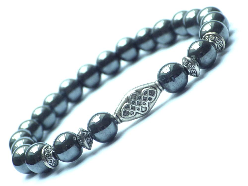 Women's Zen Ethnic Bracelet with Black Hematite & Tibetan Beads - Spiritual Meditation Jewelry for Yoga, Mindfulness & Boho Fashion