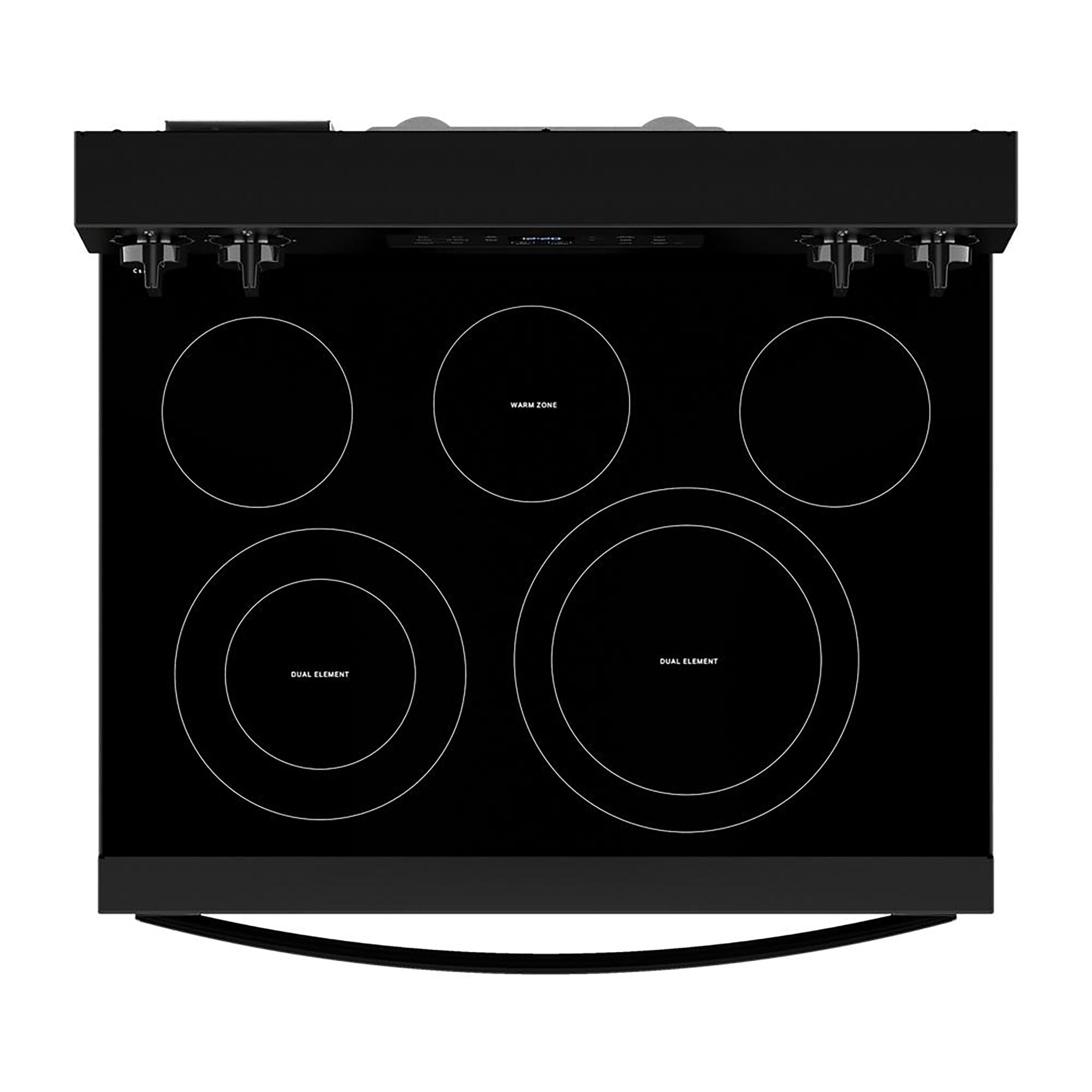 Whirlpool YWFES5030RB 30-Inch Black Electric Freestanding Range - 5.3 Cu.Ft Oven Capacity with Self-Cleaning & True Convection - Perfect for Home Kitchens & Small Restaurants