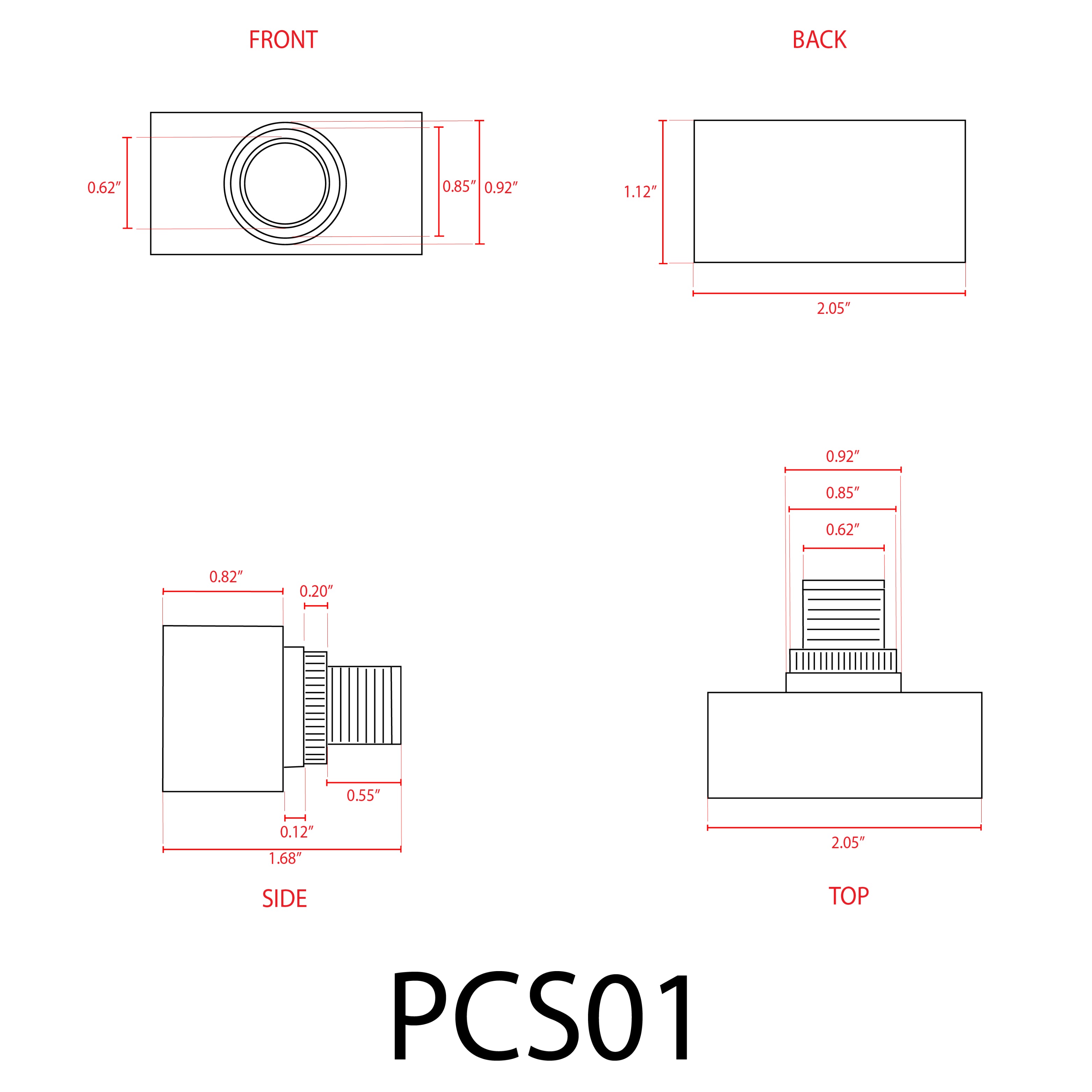 PCS01 Photocell Sensor Switch - 120V AC Outdoor Hardwired Post Eye Light Control with Dusk to Dawn Sensor & Automatic Illumination Detection | Perfect for Porch Lights, Security Lighting & Landscape Illumination