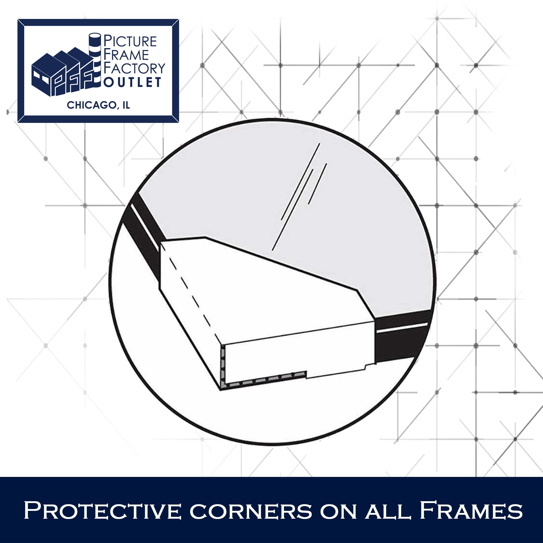 12x16 White Picture Frame with 1.25