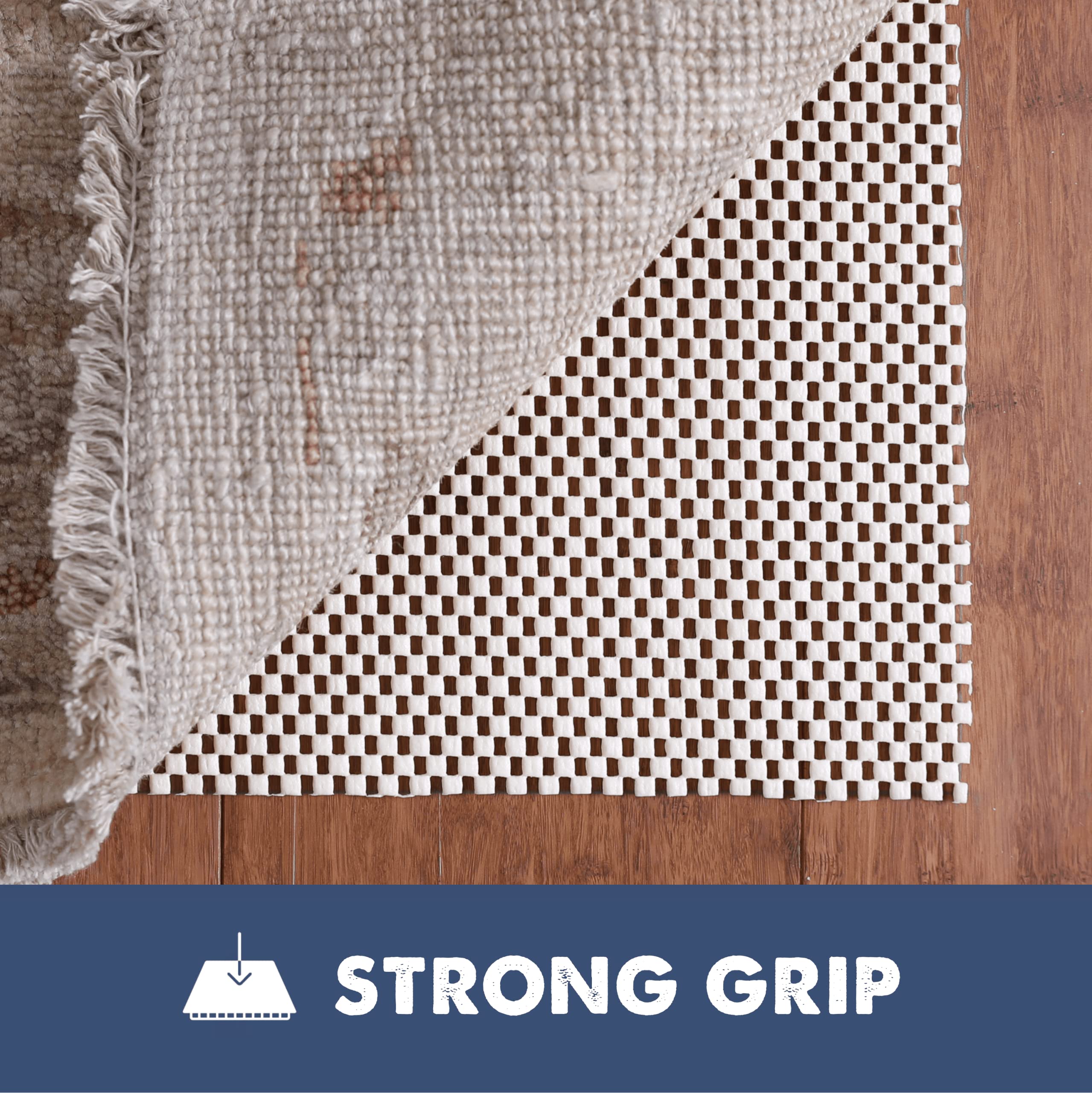 Slip-Stop Super Grip Non-Slip Rug Pad 9x12 ft - USA-Made Outdoor Rug Gripper for Hardwood Floors & Decks - Prevents Rugs from Sliding on Patio, Porch & High Traffic Areas