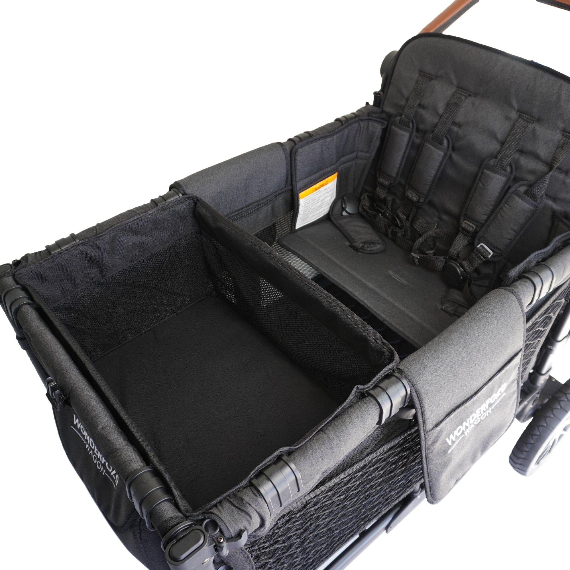 Wonderfold WonderTote Collapsible Shopping Basket for W4 - Foldable Grocery Cart with Wheels for Shopping, Laundry & Storage - Perfect for Supermarkets, Malls & Home Organization