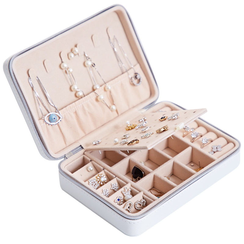 Multifunctional Jewelry Storage Box for Earrings, Rings & Necklaces - Perfect for Travel, Home Organization & Gift Giving