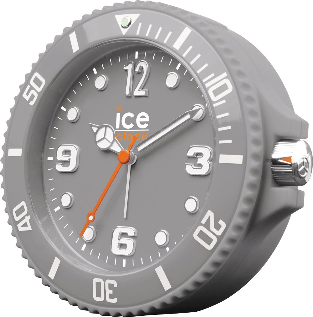 ICE-WATCH Alarm ICE-Clock Silver IAF.SR - Stylish Digital Alarm Clock for Bedroom, Office & Travel - Perfect for Home, Dorm & Gifts