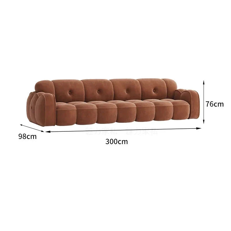 Minimalist Luxe Luxury Lazy Sofa Set - Modern Comfortable Lounge Furniture for Living Room, Bedroom & Apartment - Perfect for Relaxing, Reading & Entertaining