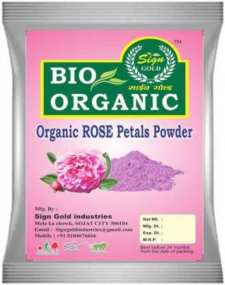Pure Gold Rose Petals Powder (100g) - Natural Skincare & DIY Beauty Ingredient for Face Masks, Soaps & Aromatherapy