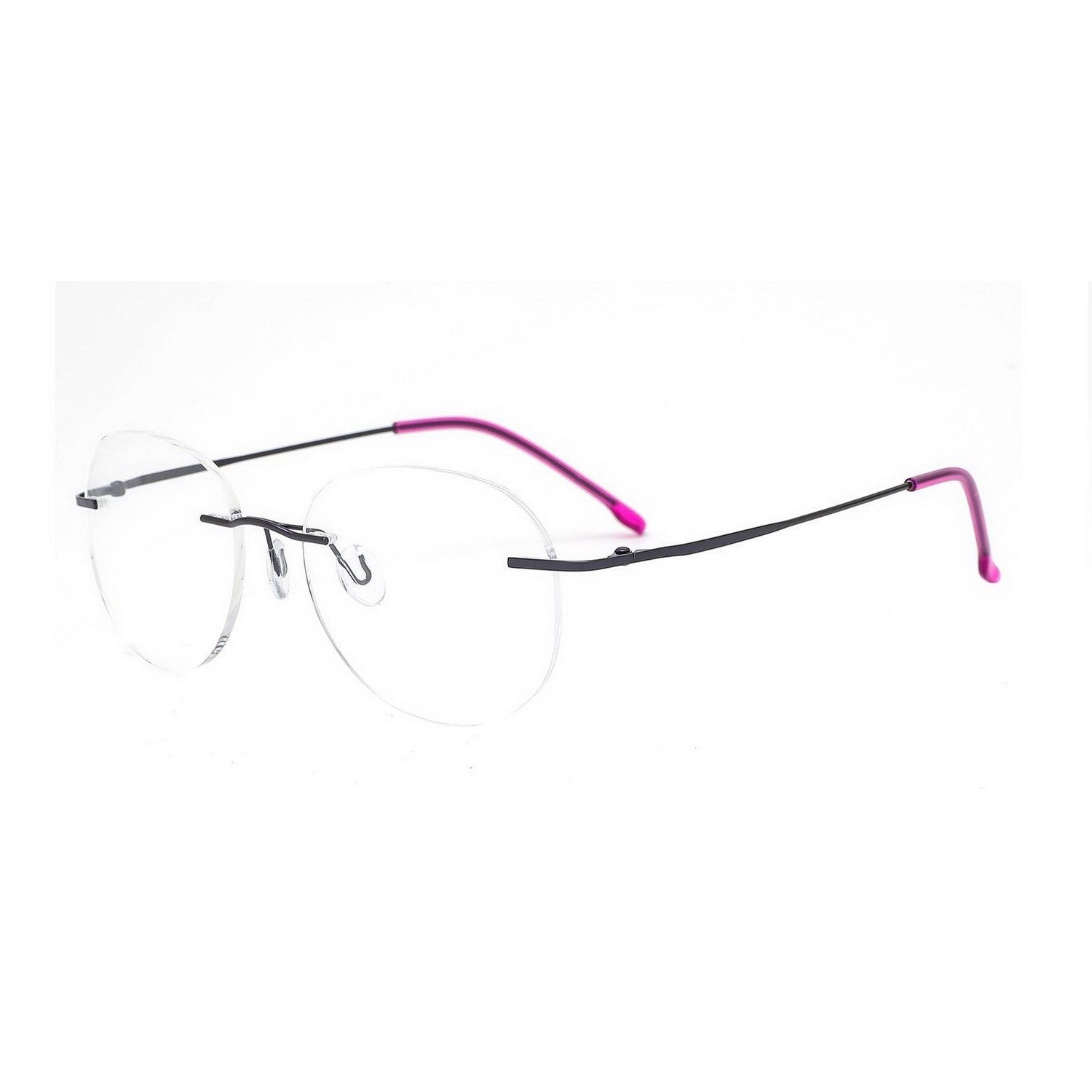 Stylish Round Rimless Glasses for Women & Men - Lightweight Frameless Eyewear Frames for Reading, Computer Use, and Fashion Accessories